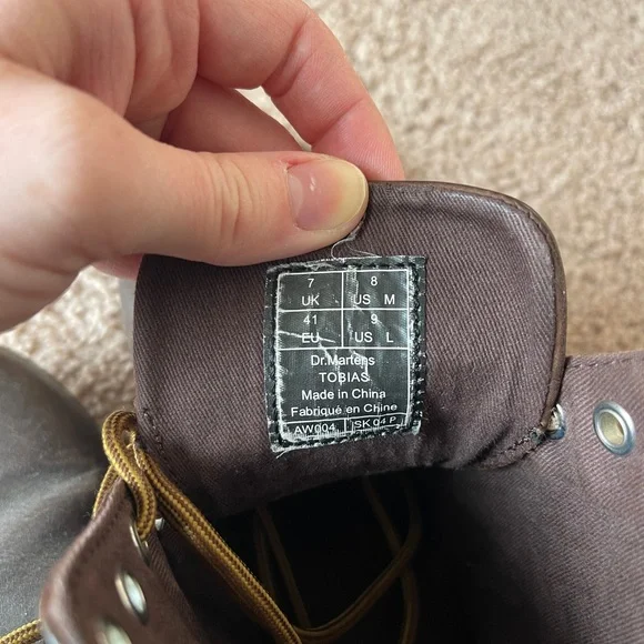 Vintage Dr. Martens Dark Brown Ankle Boots - Picture 5 of 5